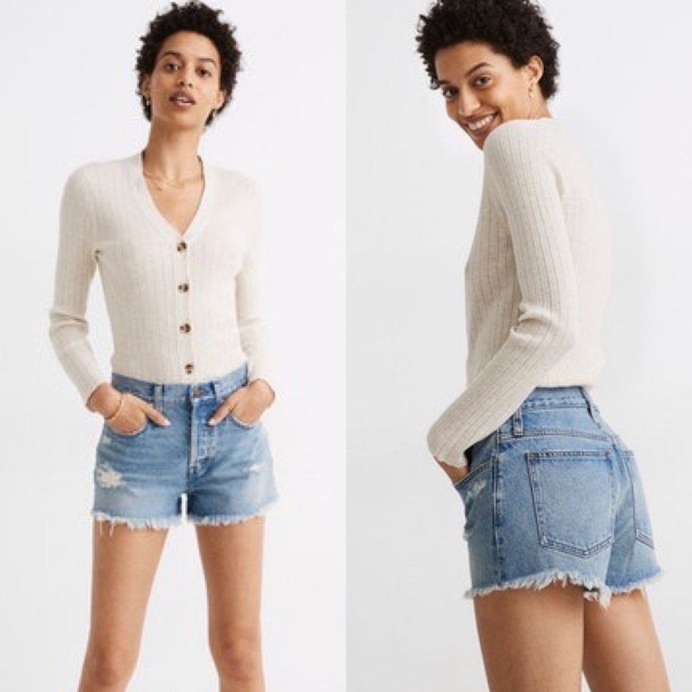 *Madewell* High Rise Boyfriend shorts